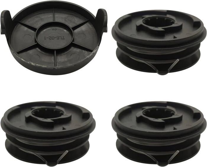 Couvercle De Bobine De Rechange Pour Débroussailleuse Black & Decker HDL STC5433 - Lot De 2, Gris, 87.5x40.5 Mm