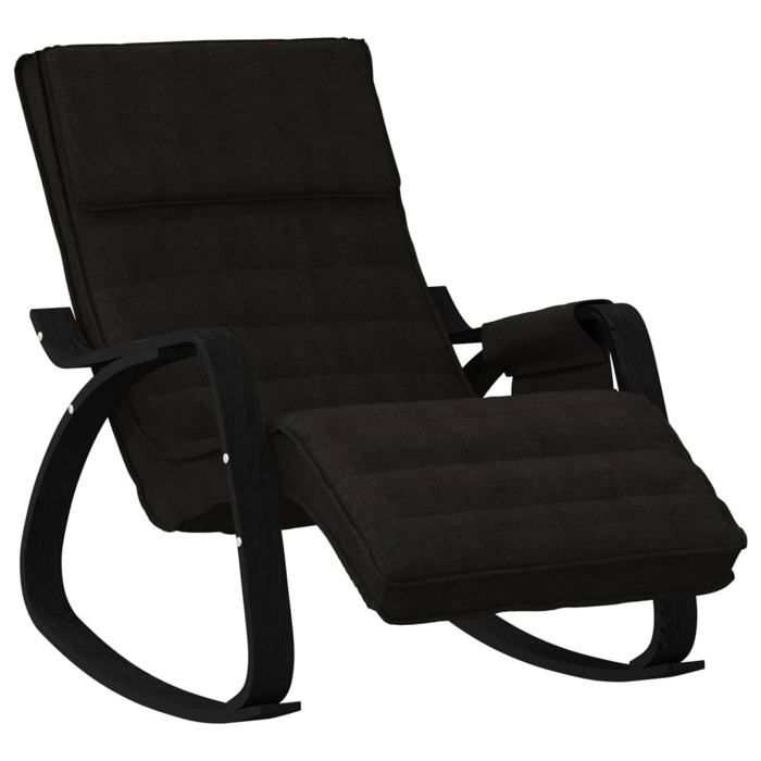 Fauteuil à bascule - MANGO - Noir Tissu M12351080