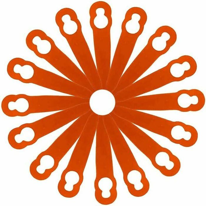 Lot de 100 lames de rechange en plastique pour tondeuse à gazon STIHL Polycut 2-2 FSA 45 Lot de 100 lames de rechange en plastique pour tondeuse à gazon STIHL Polycut 2-2 FSA 45