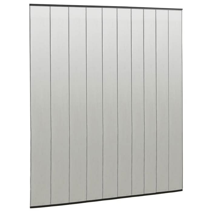 Moustiquaire de porte rideau en maille 10 pcs Noir 240x240 cm--Mothinessto832