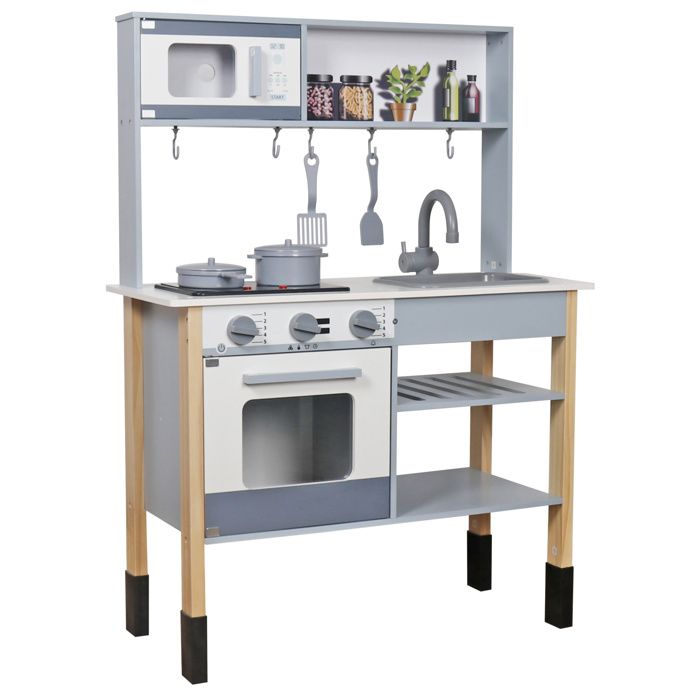 Cuisine Enfant en Bois,Design Maison Créative, Jeux Interactifs,Effets