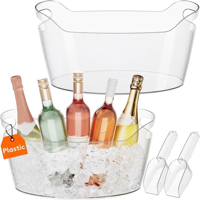 mumisuto Seau a Glacon Portable, 6,7L Seau a Champagne avec Couvercle & Poignée pour Le mumisuto Seau a Glacon Portable, 6,7L Seau a Champagne avec Couvercle & Poignée pour Le