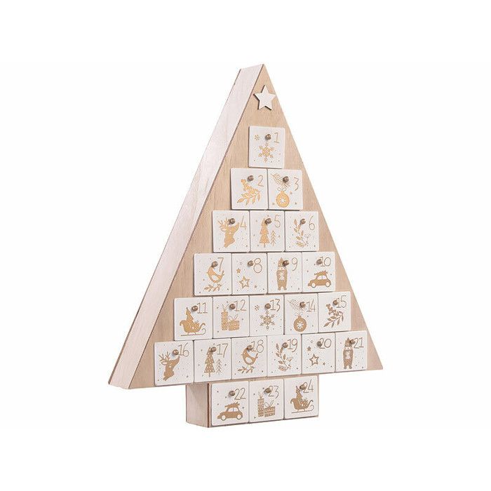 Calendrier De Lavent Sapin Bois