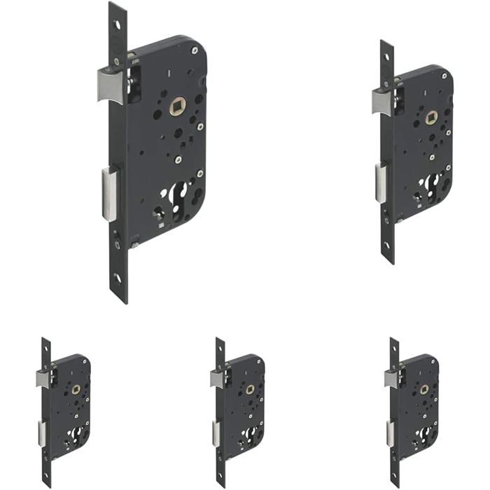 Serrure à Encastrer Yale Y60K-A50/N - Réversible Noir Lot de 5