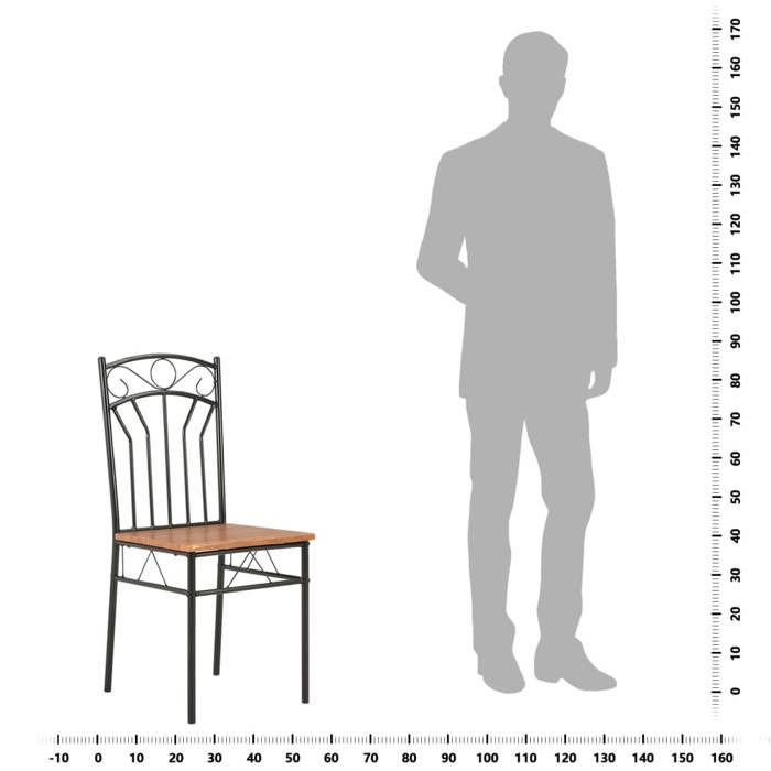 Mode Chaises à manger/salonSet de 6CHEZ YIYIassise optimal - marron MDF 40x48x86cm _53638905949