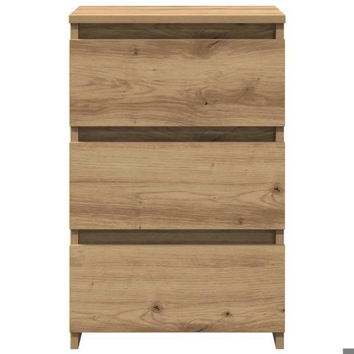 Cabinet de Lit Moderne Brun Table de chevet/nuit avec rangement chêne artisanal 40x35x62 5 cm bois dingénierie CC4040