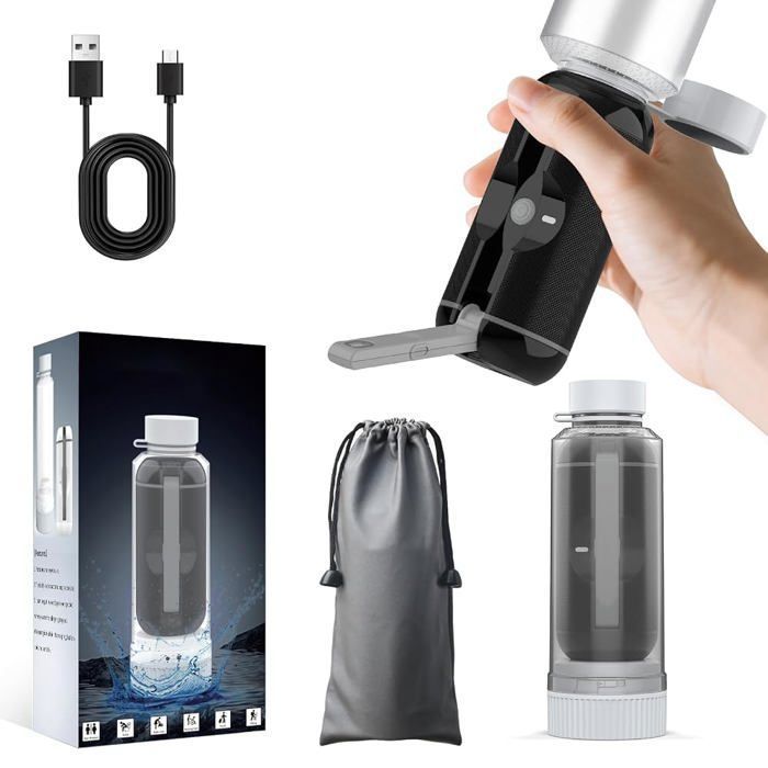 Bidet Portable Rechargeable 200ml – IPX6 + USB-C – 2 Modes Pression (Douce/Forte) – 100 Usages – Post-partum Hémorroïdes