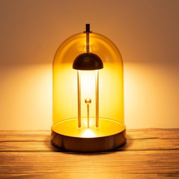 AGM Lampe De Chevet LED Tactile Lumière Ambrée 4 Intensités Réglables Veilleuse Chambre Lampe De Nuit