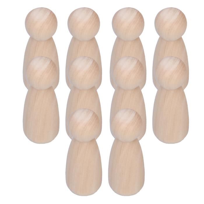 Toupies en Bois Inachevées Lot de 20 pour Garçon et Filles, DIY à Peindre | Bois Naturel, 5 Styles Différents, pour Coloriage DIY, Activités Manuelles et Motricité Fine des Garçon et Filles