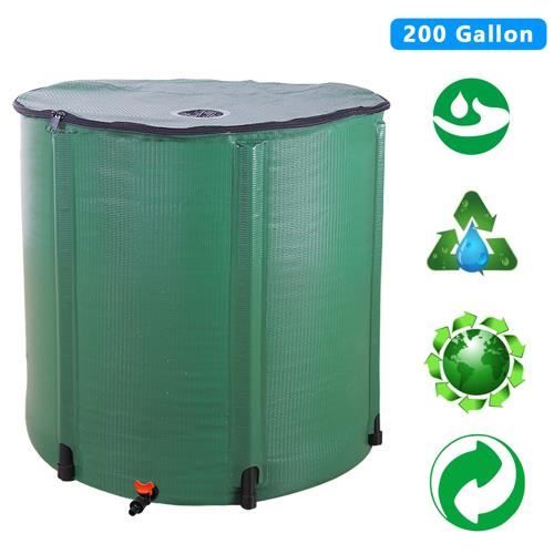 200 gallons Récupérateur d'eau,750l, vert, jardin