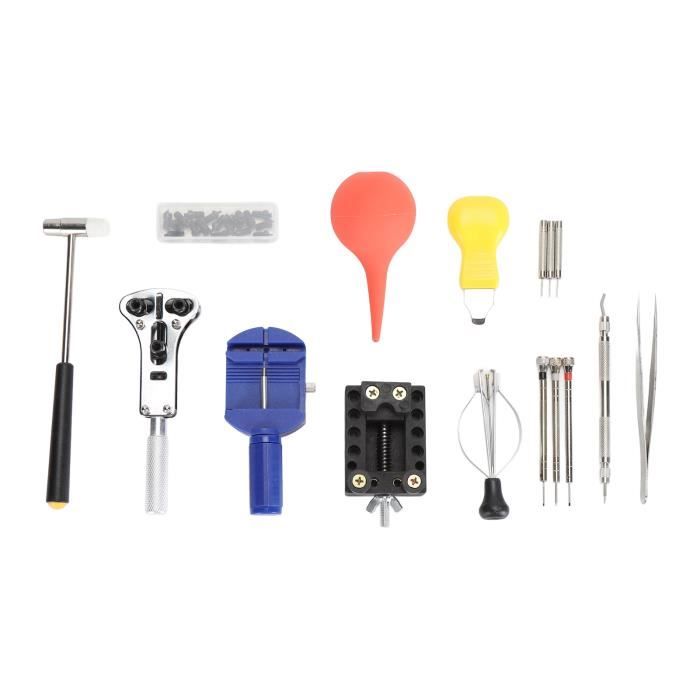 JOREST Kit Réparation Montre - 56PCS Barres à Ressort 16-26mm + Outil