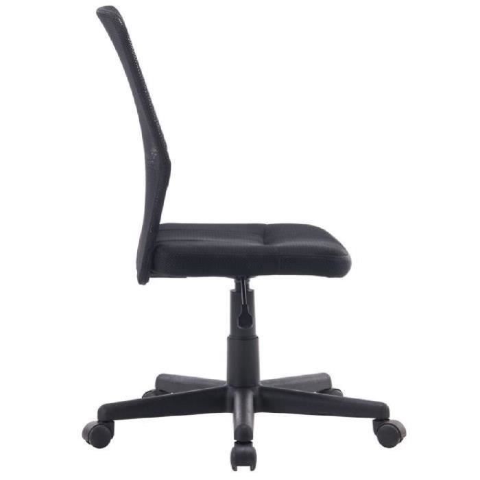 Chaise De Bureau Sans Accoudoir Reglable En Tissu Mousse Reseau Nylon Plastique Noir Pivotant A 360 Achat Vente Siege Gaming Noir Soldes Sur Cdiscount Des Le 20 Janvier Cdiscount