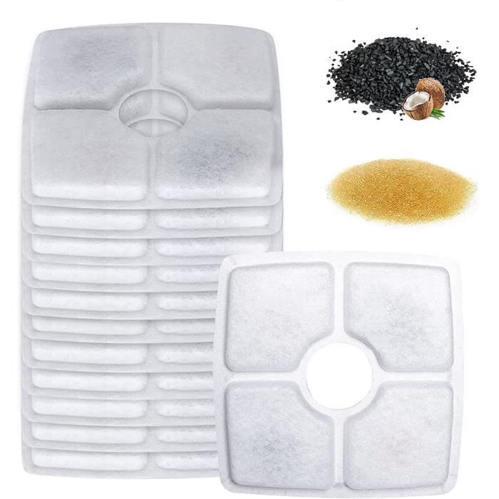 6 Filtres De Rechange Pour Fontaine à Eau Chat - Triple Filtration (résine, Charbon Actif) - 5