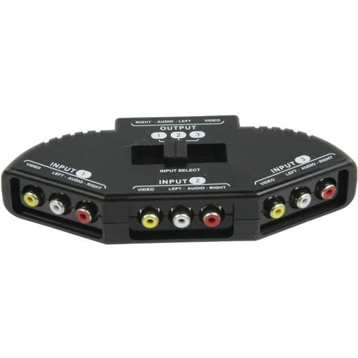 SOLUPEAK ST42 Commutateur Audio RCA 4 Entrées 2 Sorties – Sélecteur Source Stéréo Passif Aluminium