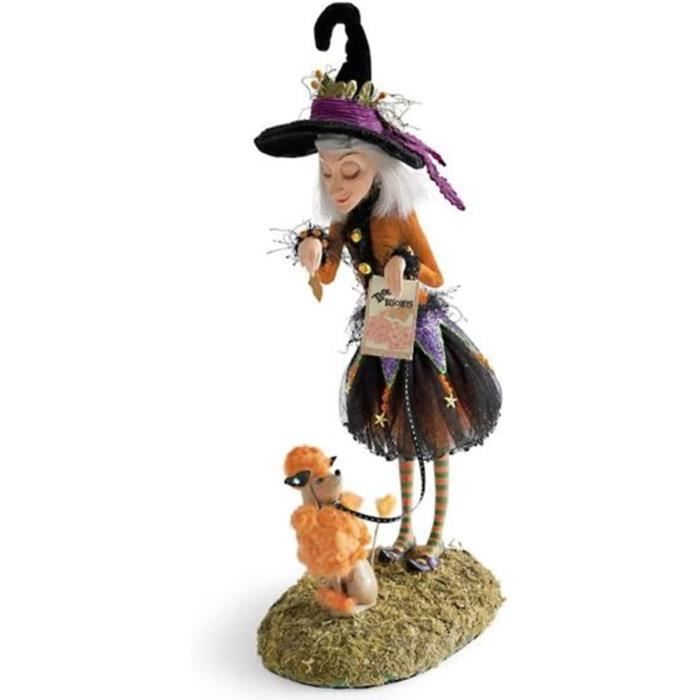 Figurine De Sorcière D'halloween Sorcière Effrayante En Résine Avec