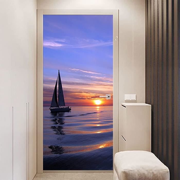 Stickers - AUTREMENT - Coucher De Soleil Marin - 77x200cm - 3D - Papier - 10
