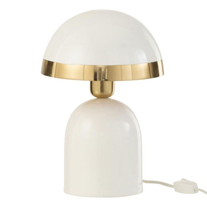 Lampe à Poser en Métal Pearly 30cm Blanc