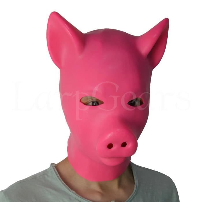 Cagoule En Latex GITDOT - Masque Tête Couverture Cosplay - 0.4mm Unisexe