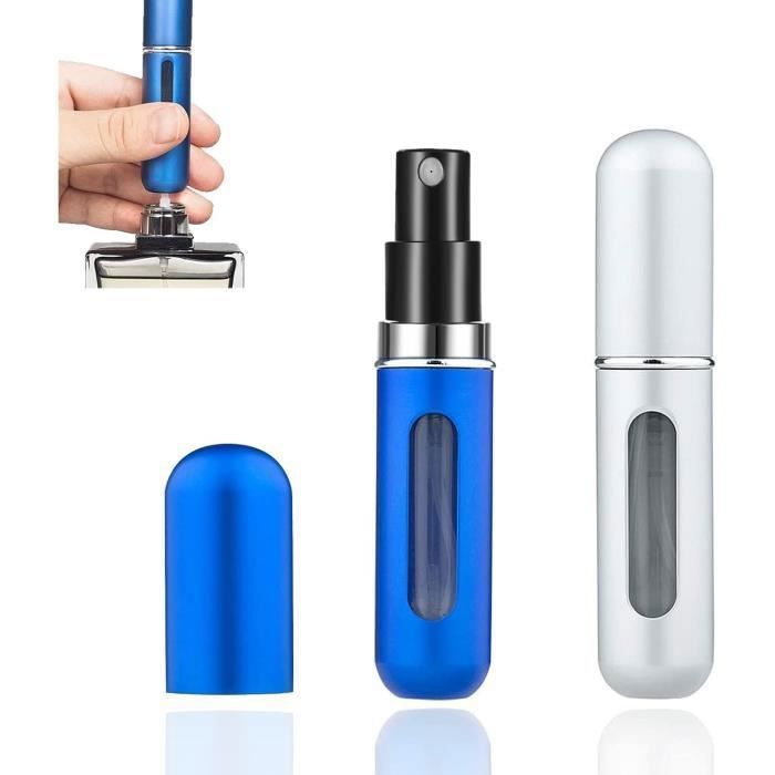 Lulupack - 6 Flacons Vaporisateurs Voyage 8ml Rechargeables - Idéal Pour Parfum, Eau De Cologne, Après-rasage - Approuvé TSA, étanche, Design Pratique