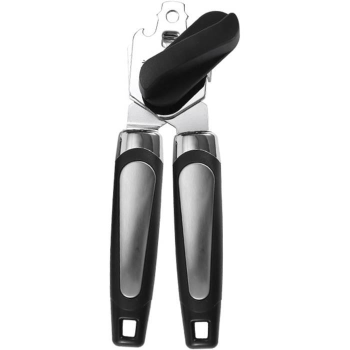 Ouvre-Boîte Manuel Sans Bords Tranchants - Acier Inox ABS Avec Décapsuleur Cuisine Sûr Et Efficace