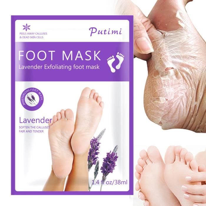 peeling masque pieds exfoliante pieds masque chaussettes pieds bebe masque de renouvellement 10pcs set membrane putimi callosites cdiscount au quotidien