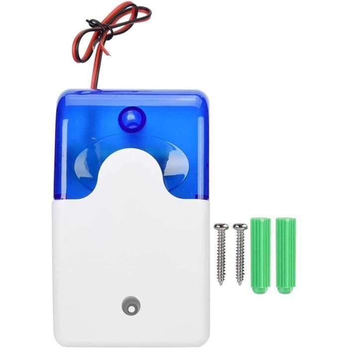 Lampe Avertissement Rotative LED 220V - Alarme Acousto-Optique Rouge Pour Chantier, Atelier & Sécurité