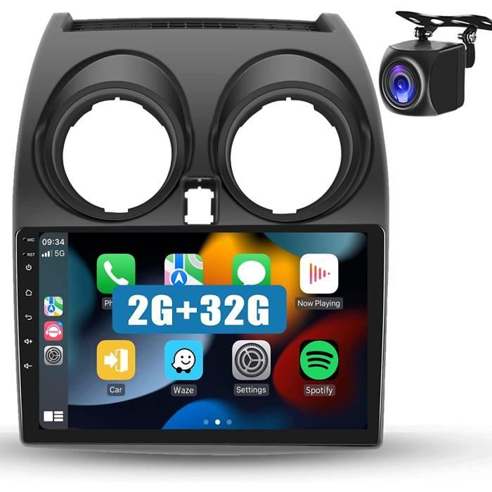 Autoradio Android 13 Pour Nissan Qashqai J10 (2006-2016) - Écran Tactile 9", 4G+64G, CarPlay/Android Auto Sans Fil, GPS, + Caméra De Recul 1080P