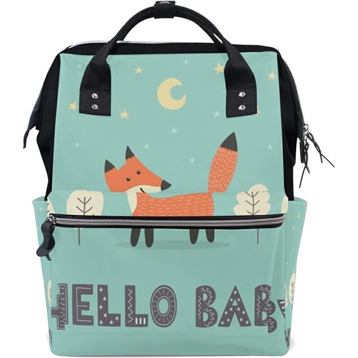 Renard Bebe Animal Lune Etoile Sac a Langer Sac a Dos Grande Capacite Multifonction Sac a Couches pour Voyage Maman Femme Papa 960 Cdiscount Puericulture Eveil bebe