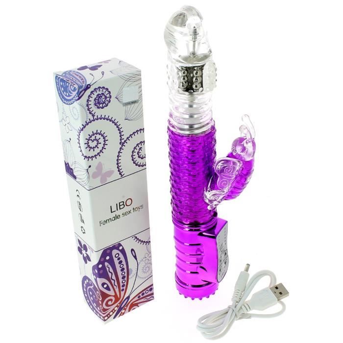 Vibromasseur Rabbit Butterfly XL - Love And Vibes, Silicone, Va-et-vient, Neuf