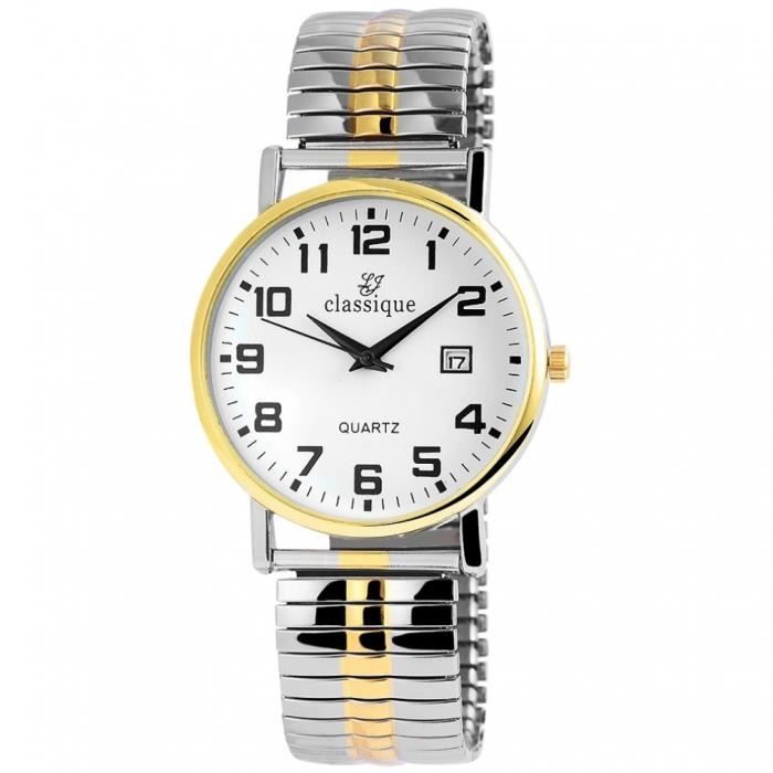 Montre Femme Bracelet Acier Élastique