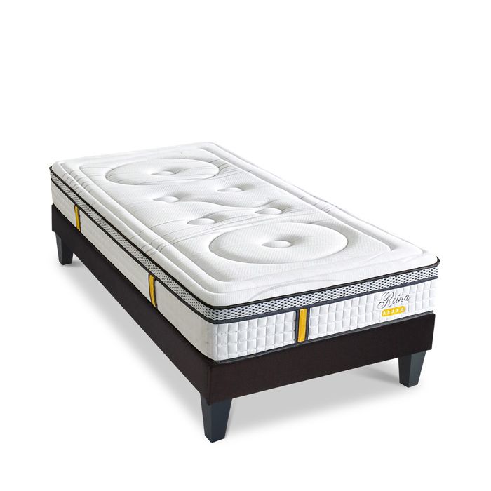 Ensemble Reina 2.0 90x190 cm Matelas Ressorts ensachés + Sommier Bois Ensemble Reina 2.0 90x190 cm Matelas Ressorts ensachés + Sommier Bois