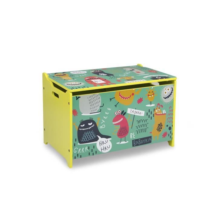 Coffre A Jouets En Bois Monstres Achat Vente Coffre A Jouets 4251285377868 Soldes Cdiscount