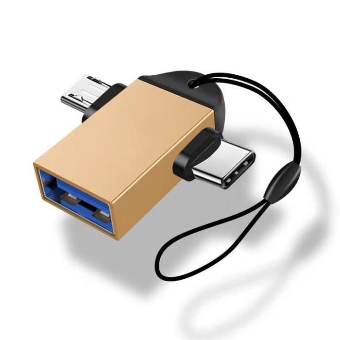 Adaptateur Micro USB OTG Pour Huawei (P7, P6, Mate, S7, Ideos) - Longueur 15cm - Neuf