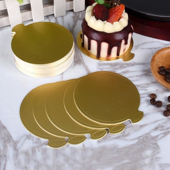 8cm -Planche à gâteau ronde pour Mousse, 100 pièces, plateau d'exposition  pour pâtisserie, 8cm-9cm - Cdiscount Maison