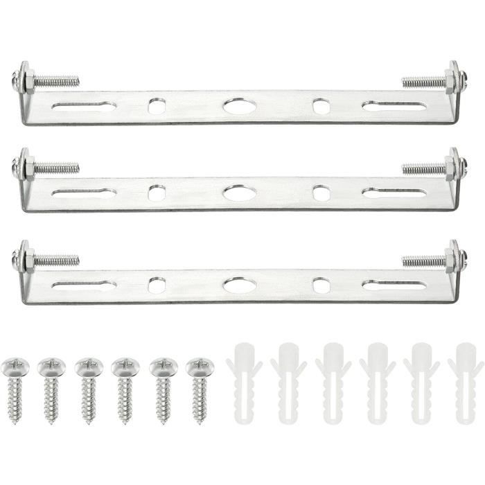 PATIKIL Kit de plaque de plafonnier de 165 mm, 2 ensembles de supports de montage en acier pour la maison, le bureau, lampe murale, avec vis, rondelle et écrou