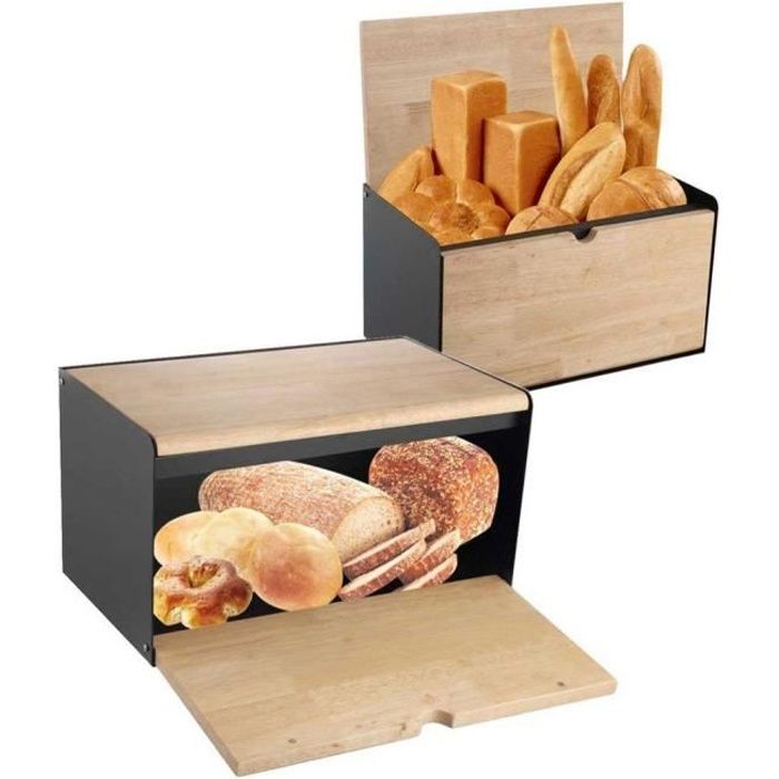 Boite Rangement Bois Boîte à Pain En Bois FSC - Porte Coulissante Pour Conservation Longue | Design Compact 33x23cm Boîte à Pain Bambou Boite Rangement Bois Boîte à Pain En Bois FSC - Porte Coulissante Pour Conservation Longue | Design Compact 33x23cm Boîte à Pain Bambou