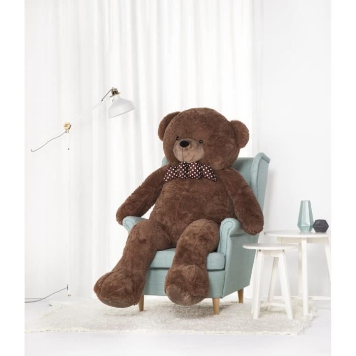 DEAR BEAR Ours en Peluche géante XXL Classico 220 cm (Gris) - Cdiscount  Jeux - Jouets