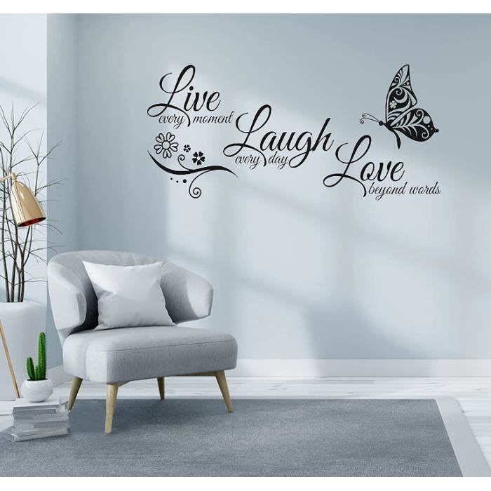 Autocollant Murale 'Bon Appétit' Déco Cuisine - Vinyle Amovible 58x18cm - Sticker Citation Nourriture