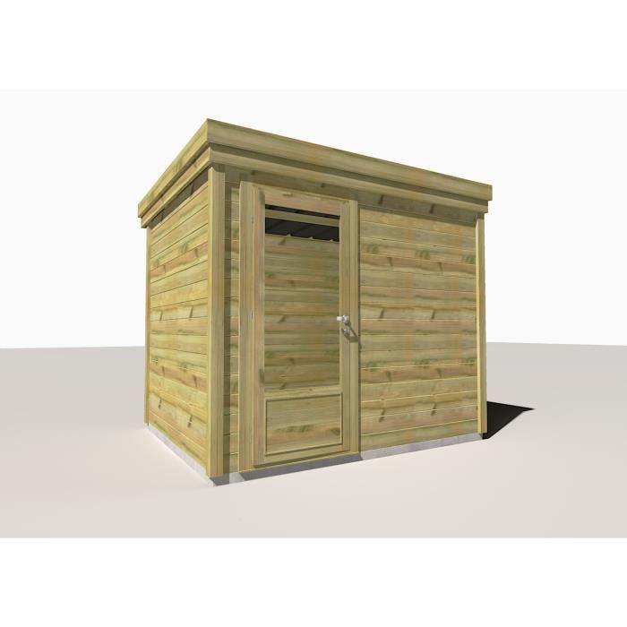 [ABRI DE JARDIN bois traité Autoclave]6,7m22,5x2m porte vitrée Livré