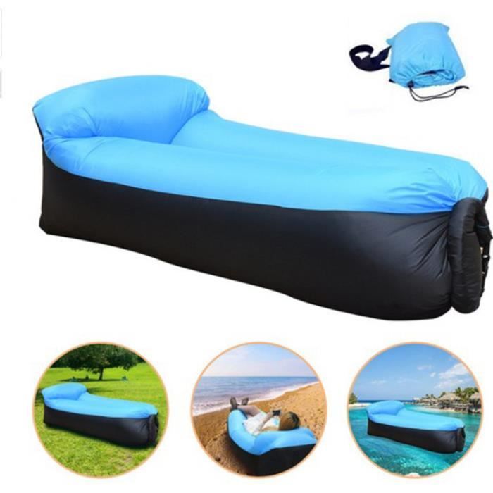 Sofa Gonflable dair - Transat - Bleu - 5 personnes - Tissu