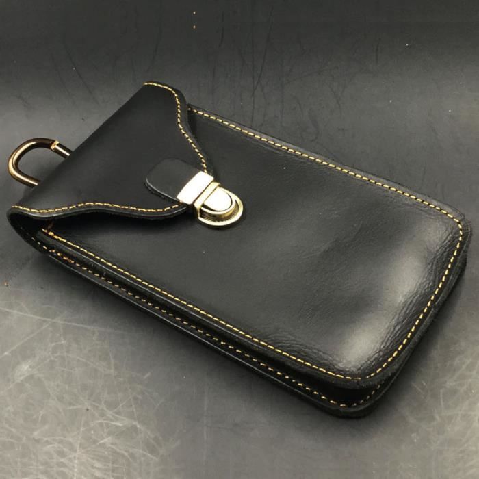ME Enterprises Sac de selle simple en cuir de vache véritable