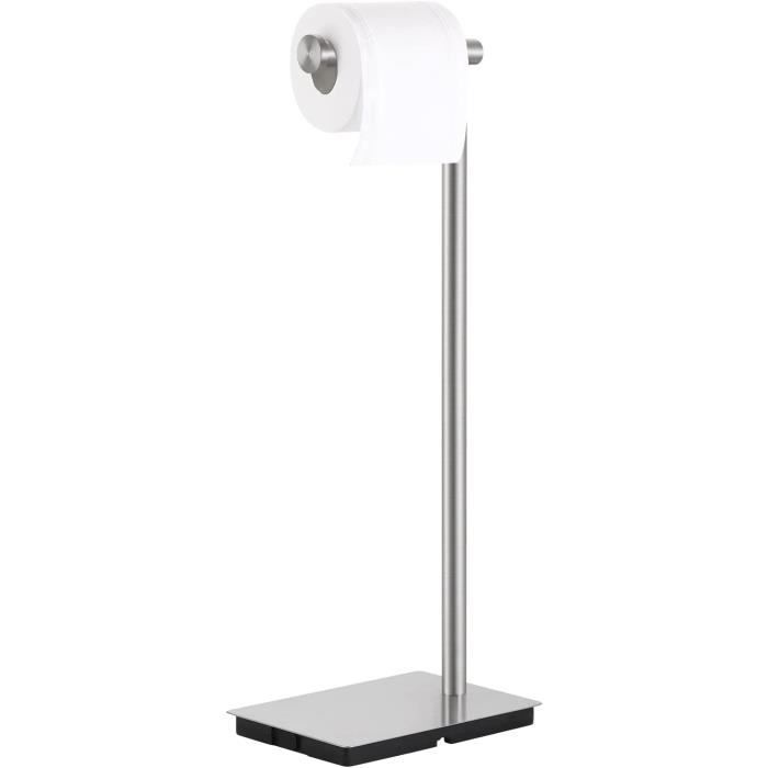 Smartbin Brosse WC et Support en Acier Inoxydable - Brosse de Toilette et étuis de Salle de Bain - Brosse de Nettoyage Double Couche - Longue poignée de Brosse - Poils Haute