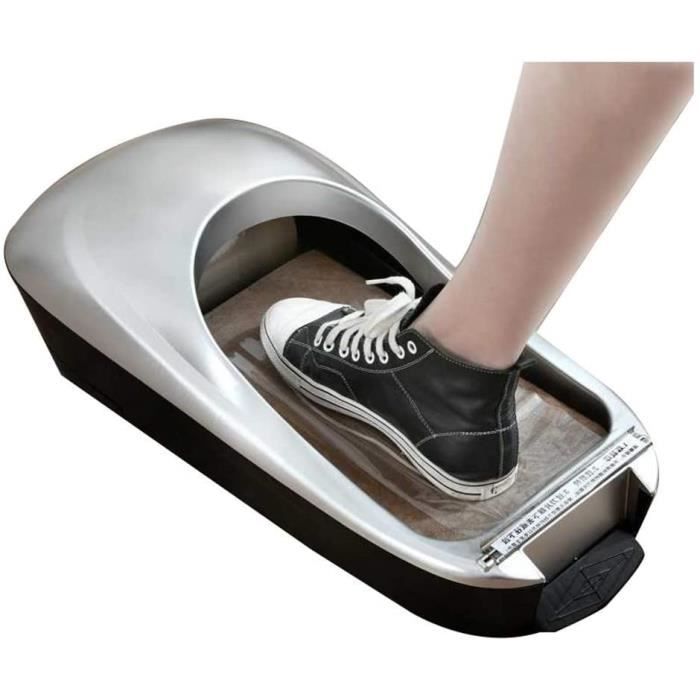 Distributeur de couvre-chaussures, machine automatique de film de  chaussures de laboratoire de bureau, machine de distributeur de surchaussures  jetable portable, couvre-chaussures, argent + 3 films RollofShoeFilm :  : Mode