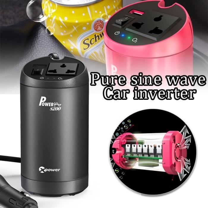 Onduleur Sinusoïdal Pur Onduleur 6000W Onde Sinusoïdale Pure - Convertisseur 12V/220V - Télécommande - Pour Solaire Onduleur Sinus Pur