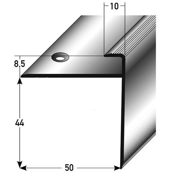 Futura Transitions - Profilé de bordure TM21 aluminium anodisé poli - (19 mm) 3/4