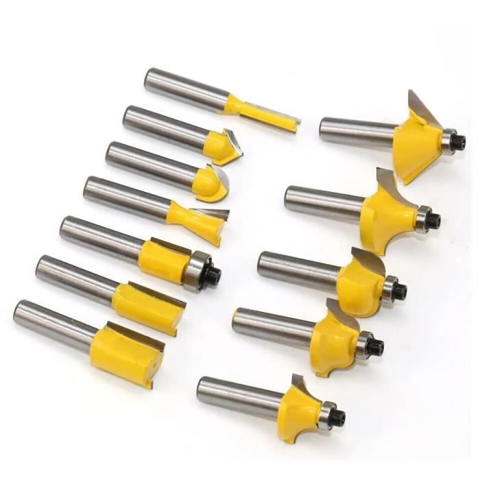 Ensemble De 30 Fraises Pour Défonceuse CSOOM - Arbre 8mm - Carbure - Pour Bois, MDF, Panneaux - Boîte En Bois Incluse
