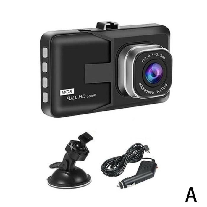 Caméra Dashcam Voiture Full HD 1080P - Enregistrement Boucle, Détection Mouvement Et Installation Facile