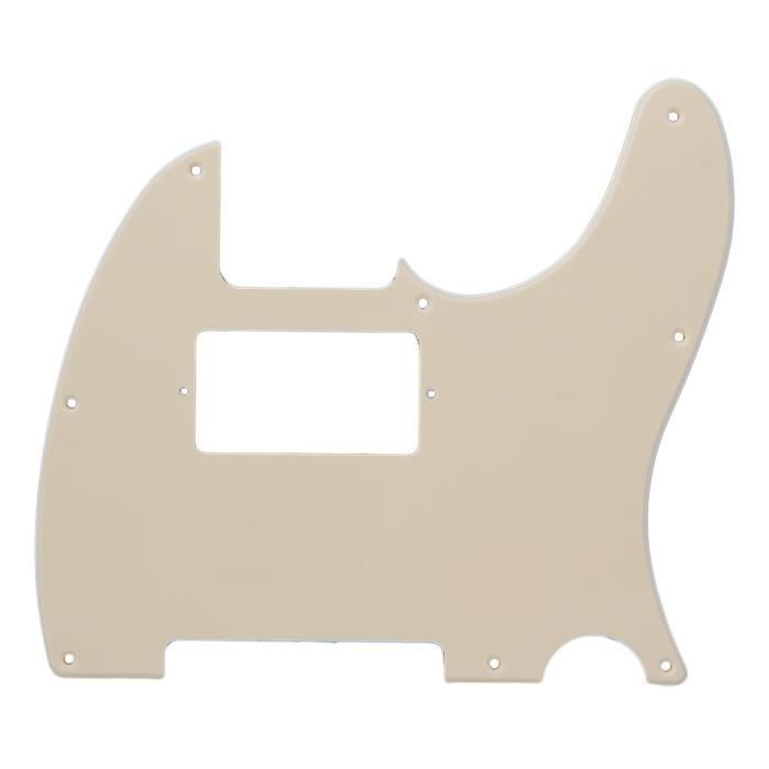 Plaque Pickguard Pour Guitare électrique Ou Basse - 3 Plis Perle Noire Et Jaune - 11.5x17 Pouces - 13