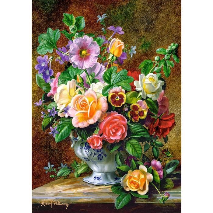 Puzzle 500 pièces - CASTORLAND - Flowers in a Vase - Paysage et nature - Adulte - Multicolore