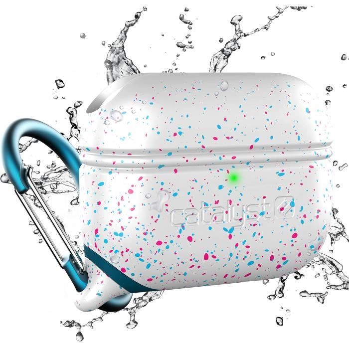 Housse étanche En Silicone Pour AirPods 4 (2024) - Coque De Protection Anti-perte Avec Porte-clés Métal